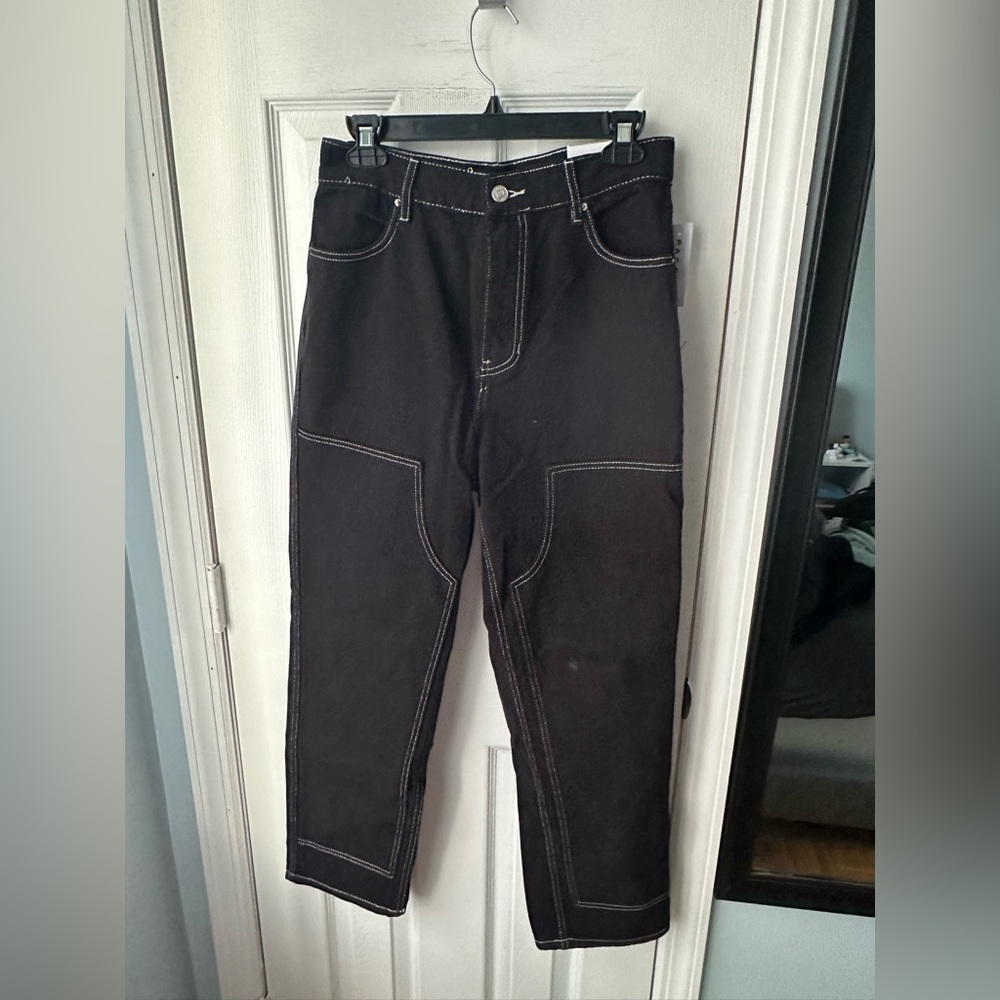 Pacsun Black High Waisted Carpenter Pants